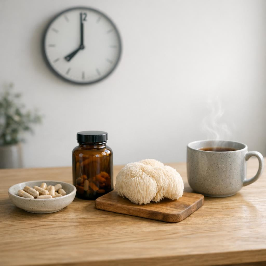 Lion's Mane wanneer innemen? Tijdstippen en dosering