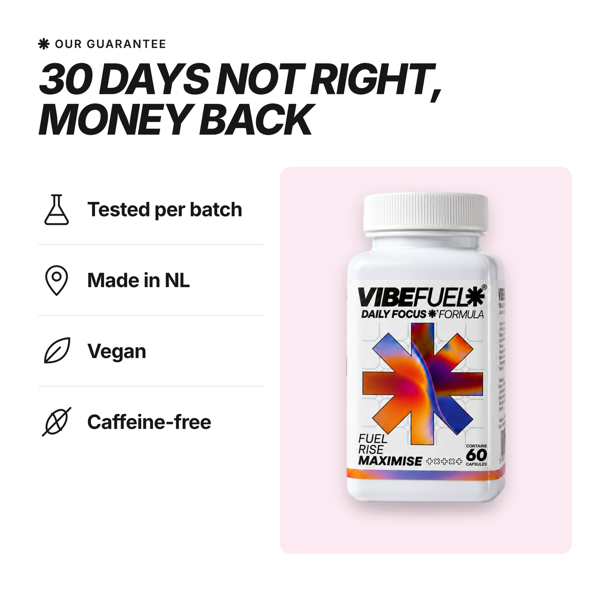 30 days money back guarantee