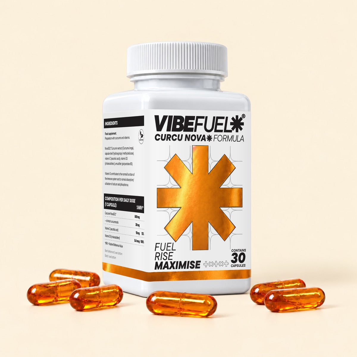 VIBEFUEL Curcu Nova Formula with capsules