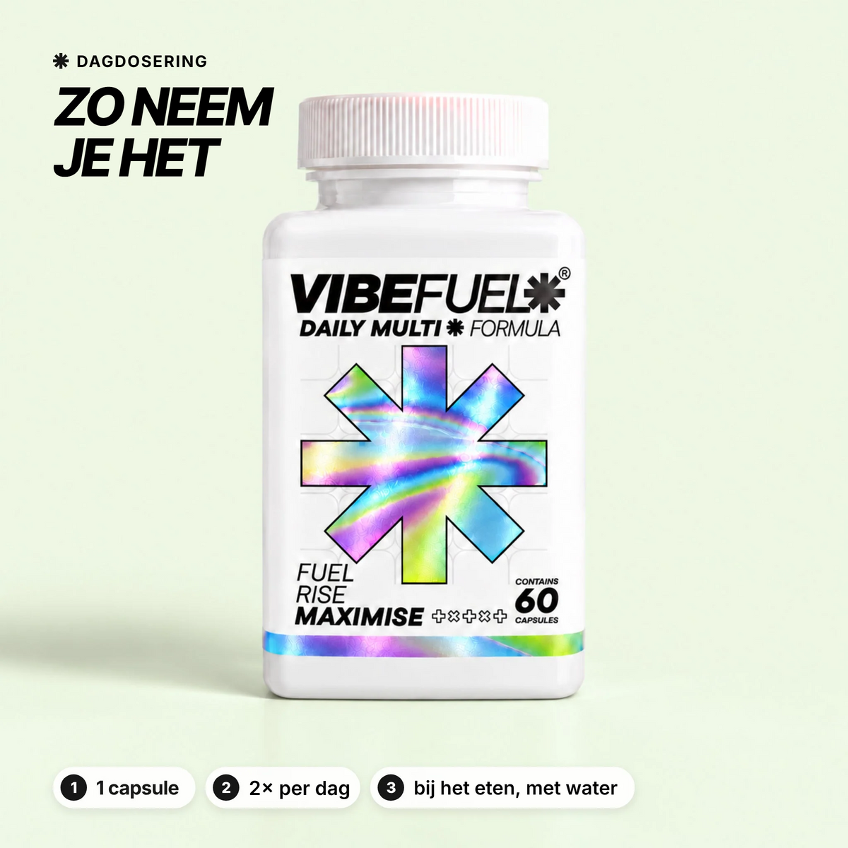 Zo neem je VIBEFUEL Multi Formula