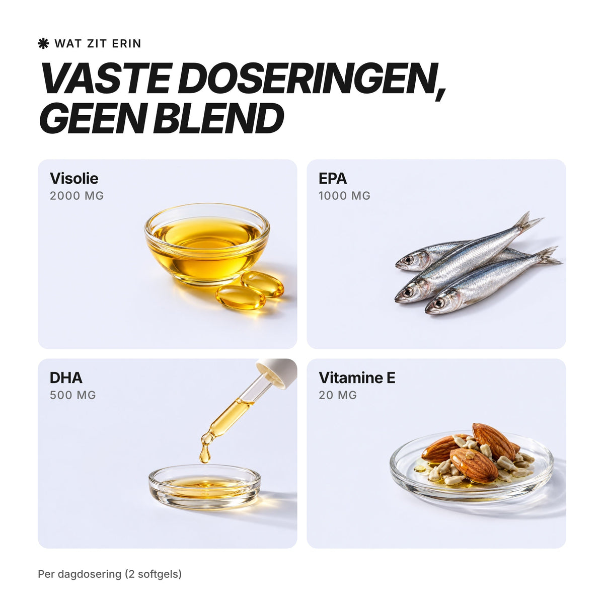 [nl] VIBEFUEL Omega TG Formula ingrediënten en dosering